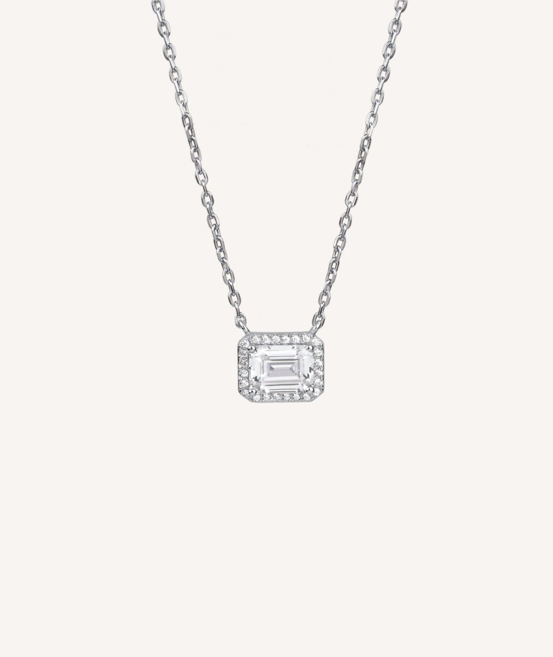 Necklace Zirconia Square