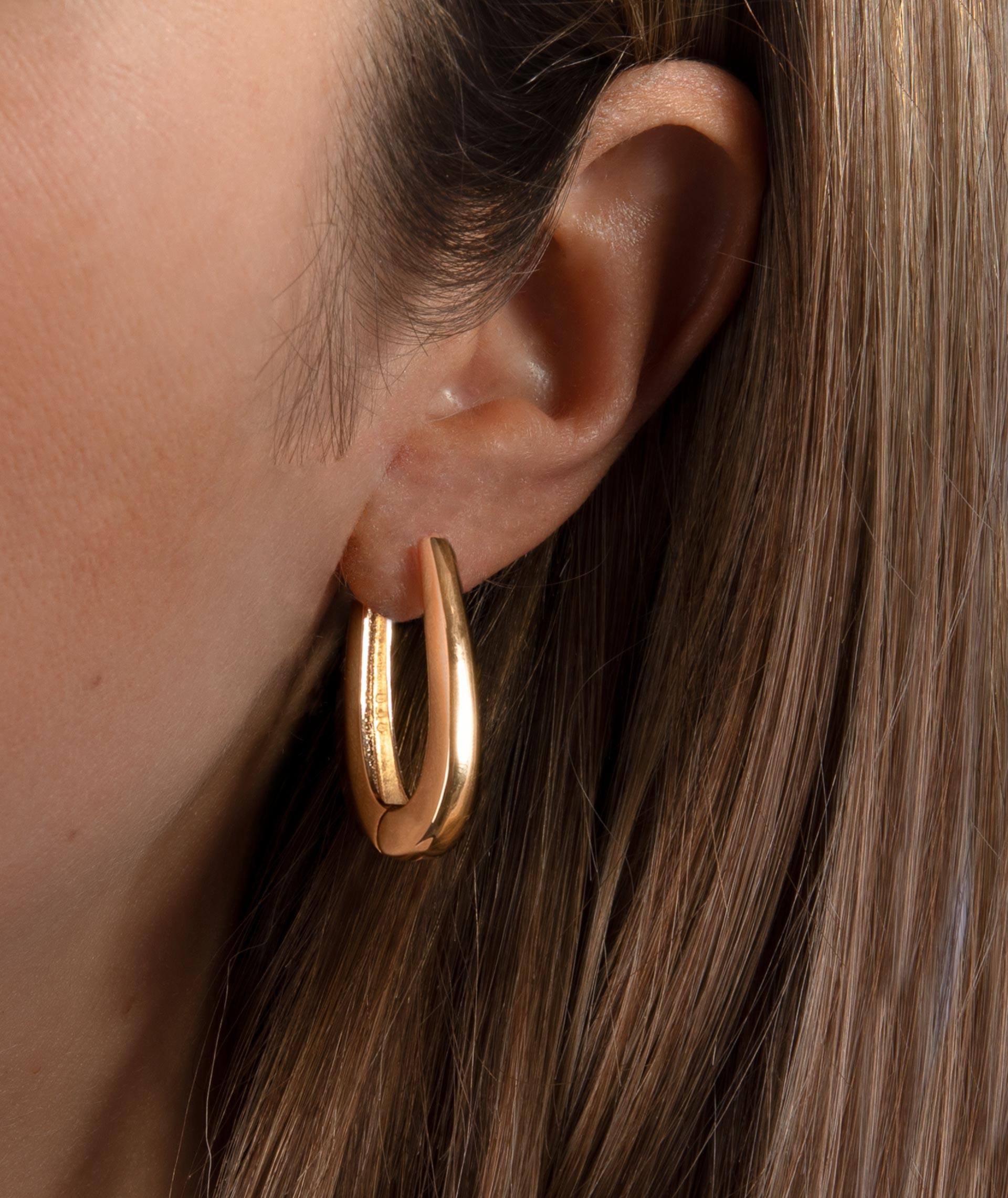 Earrings Hoop 18 ct Gold Plated