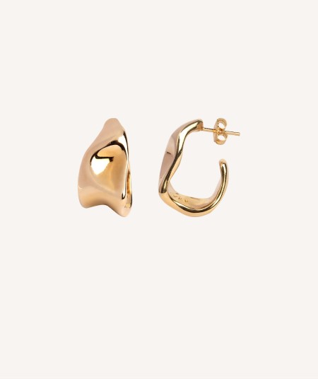 Earrings Curva Hoop Irregular