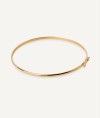 Gold half-round bracelet