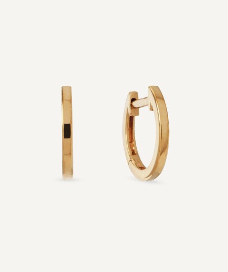 Gold mini hoop earrings