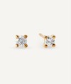 Diamond and gold earrings