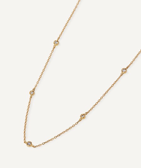 Diamond and gold choker necklace