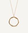 Gold circle necklace