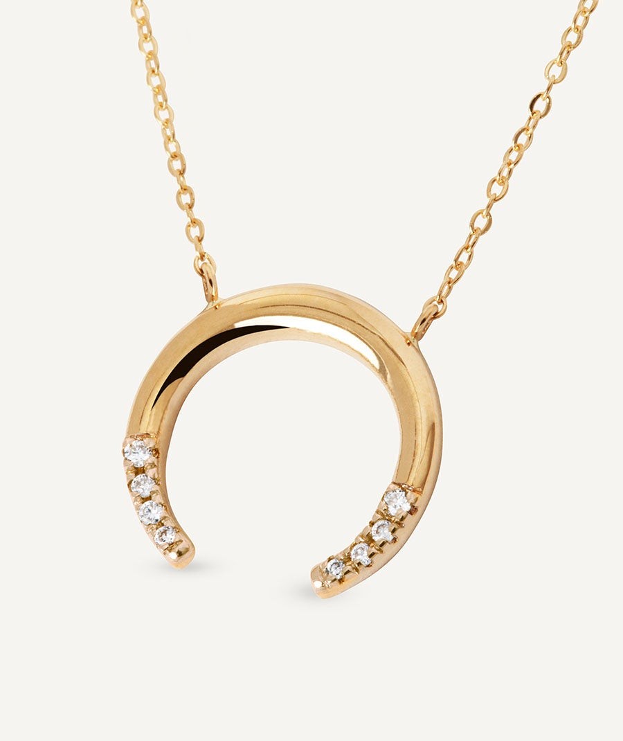 Diamond and gold necklace