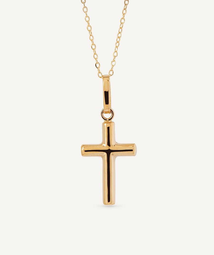 Gold cross necklace