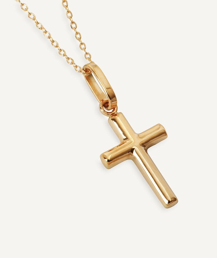 Gold cross necklace