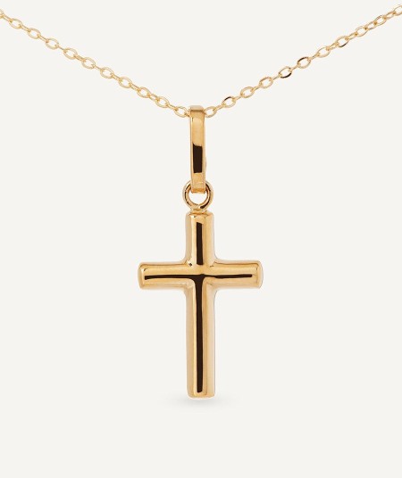 Gold cross necklace