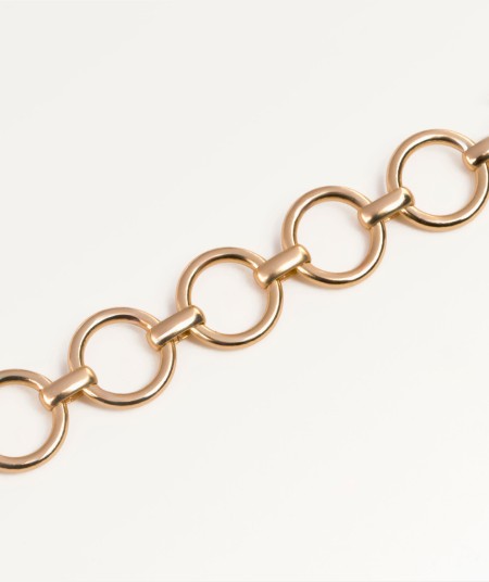 Bracelet Lea 18 Kt Gold Plated link circle