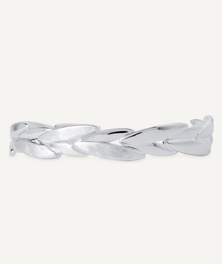 Bracelet Natura collection Textures Silver plated Textures sheets