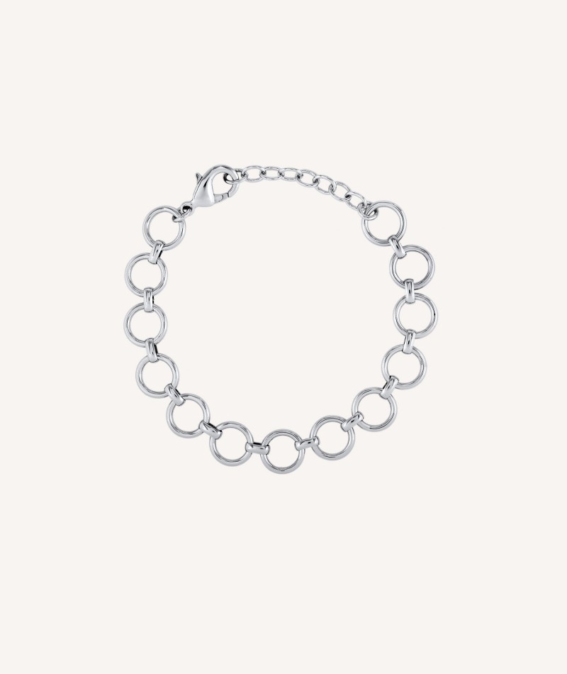 Bracelet Lea Silver plated link circle