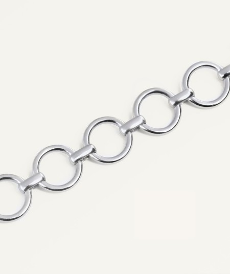 Bracelet Lea Silver plated link circle