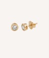 Gold cubic Zirconia Earrings XS