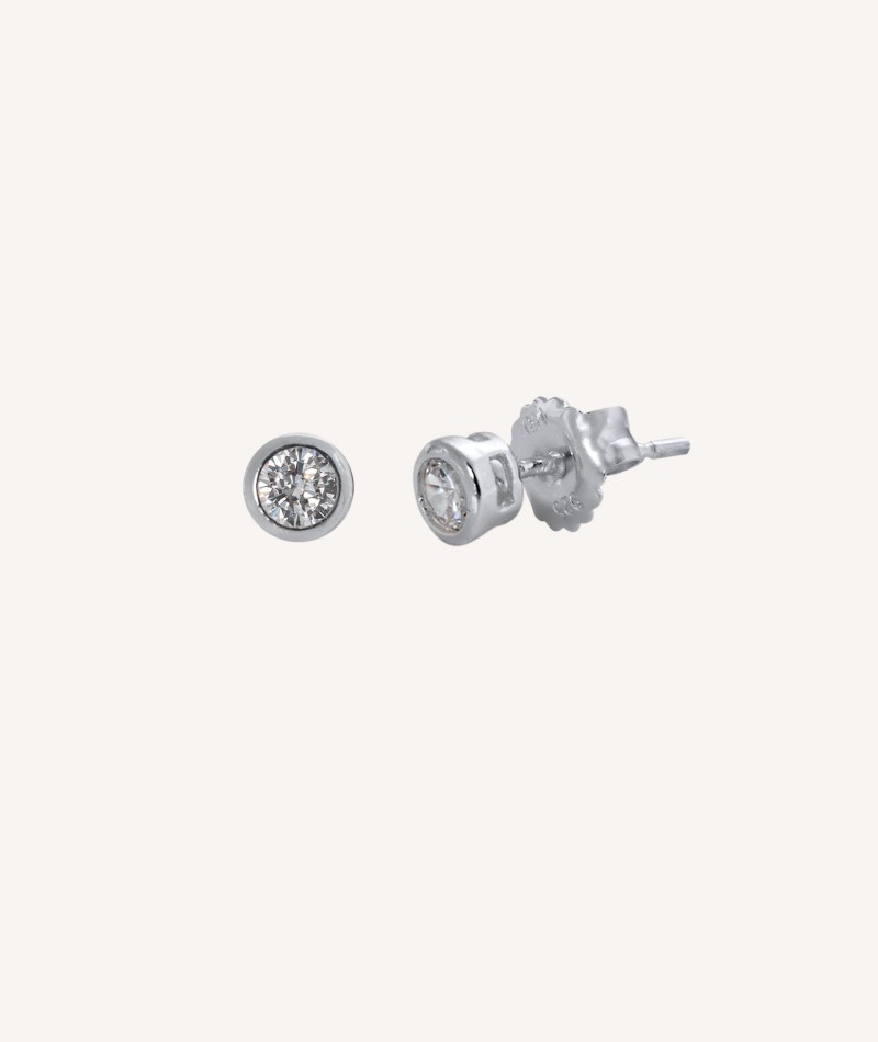 Pendientes Circonita 4mm