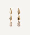 Earrings Cascade with zirconia