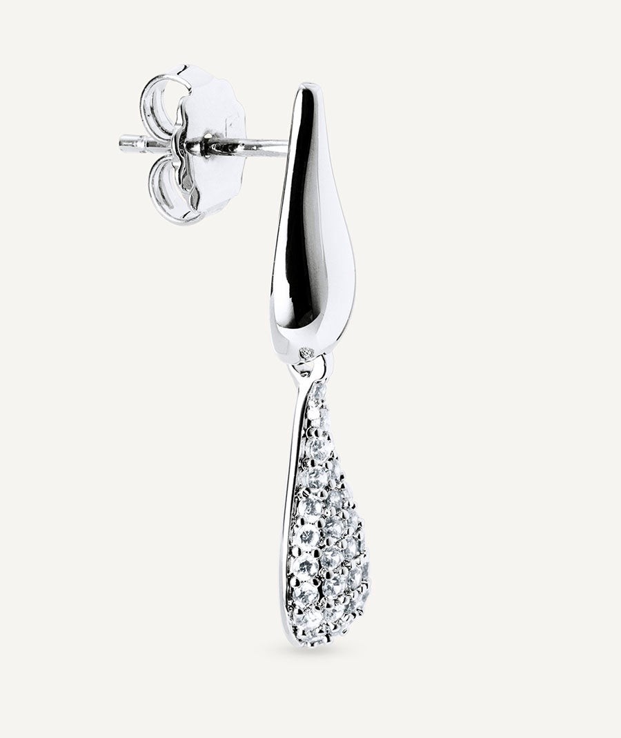 Earrings Cascade with zirconia