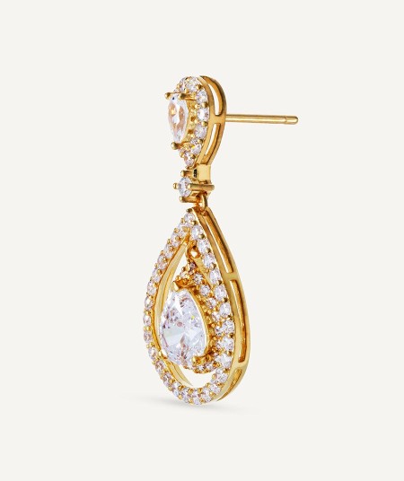 Earrings Benita with cubic zirconia