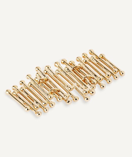 Earrings Redosa collection Esenciales 18 Kt Gold Plated long strips