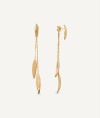 Earrings Natura collection Textures 18 Kt Gold Plated Textures sheets