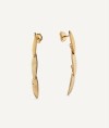 Earrings Natura collection Textures 18 Kt Gold Plated Textures sheets