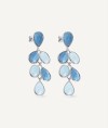 Earrings Bahia Silver plated Blue natural stones