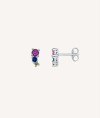 Earrings colletion Básicos triple zirconia multicolour