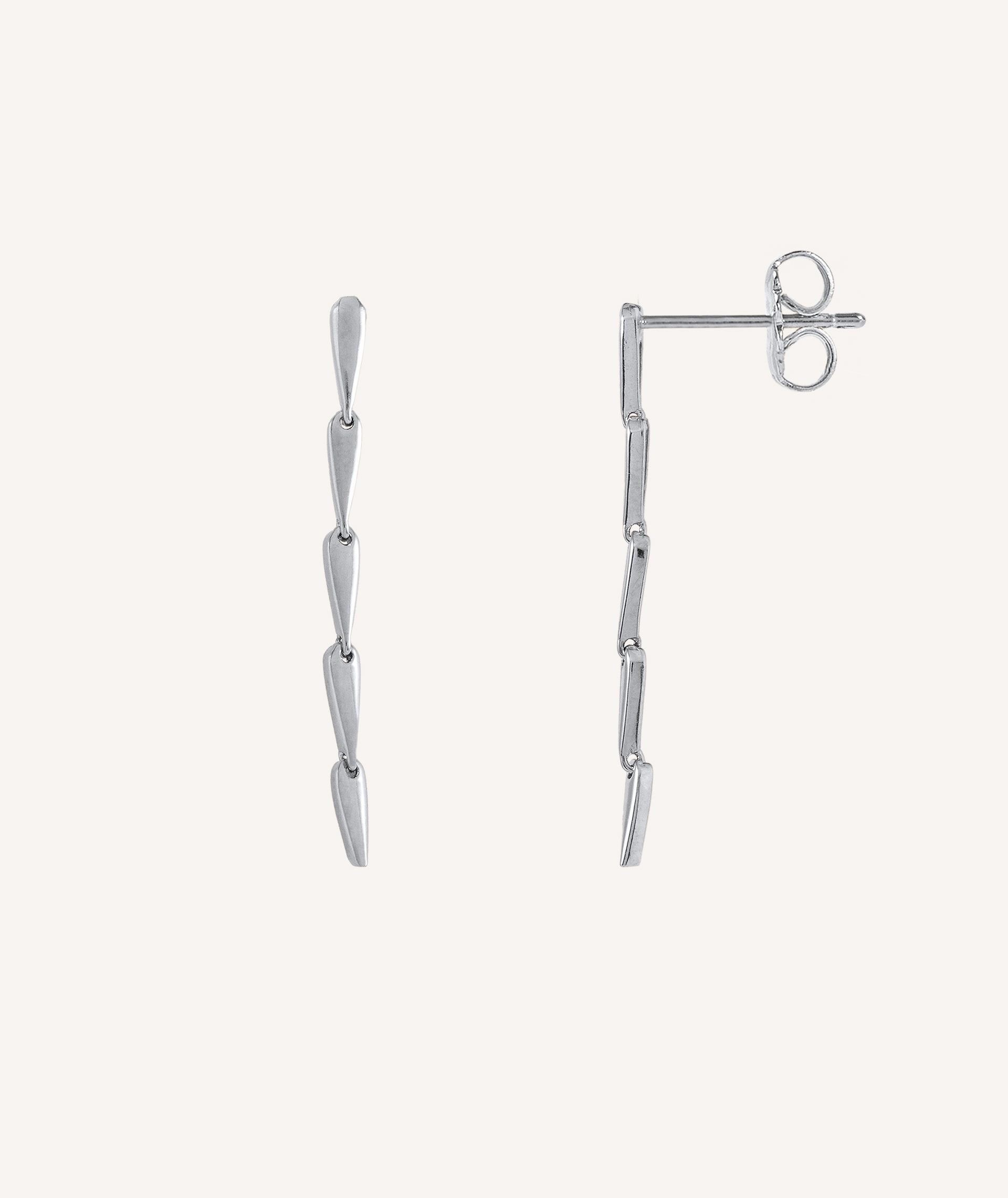 Earrings Cascade silver 925 long