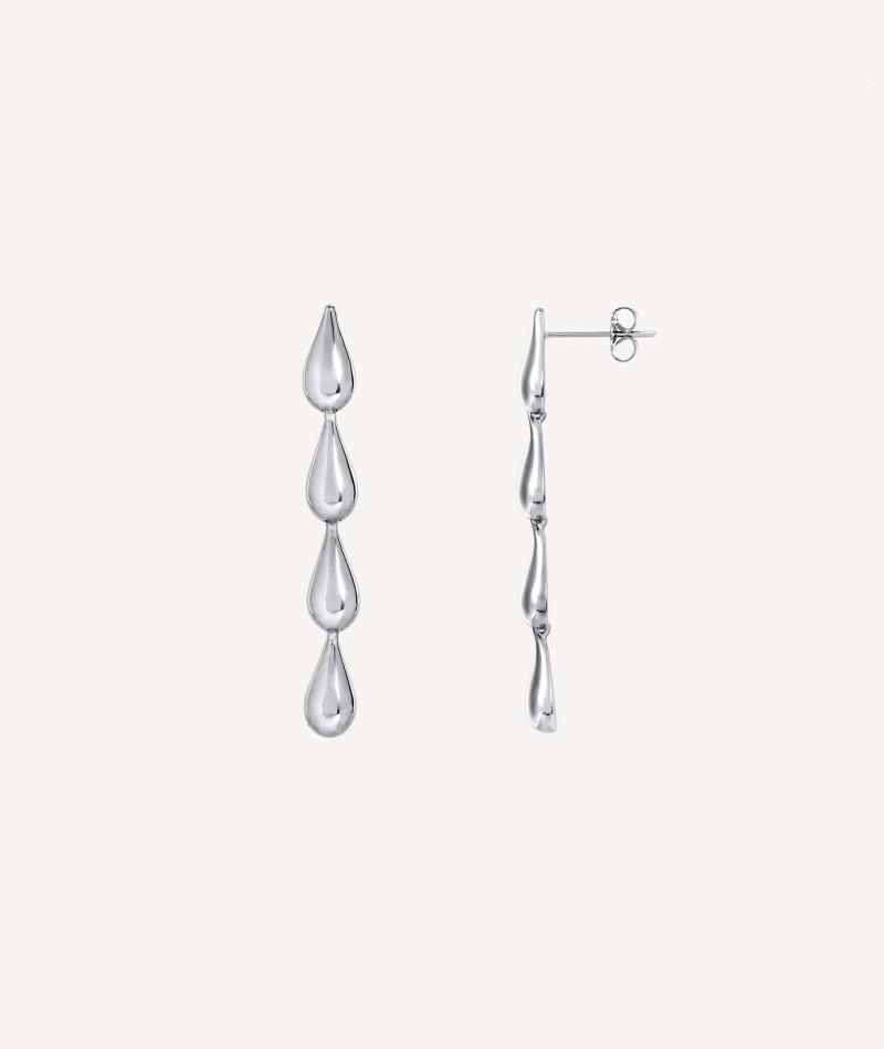 Earrings Maxi Drop Silver plated