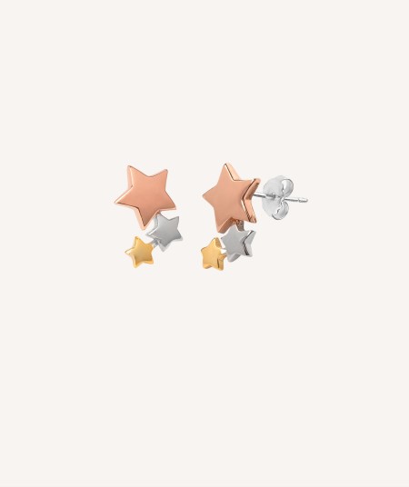 Earrings Tricolor Stars