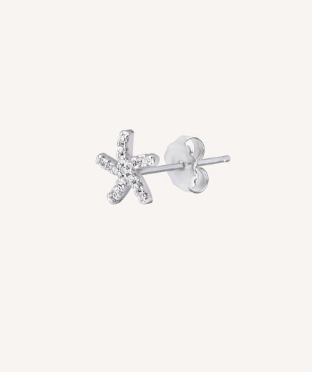 Individual Earring Star Zircon