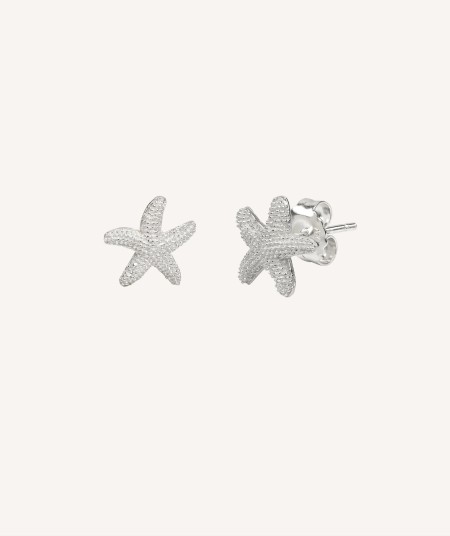 Pendientes estrella de mar relieve