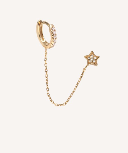 Individual Earring star chain