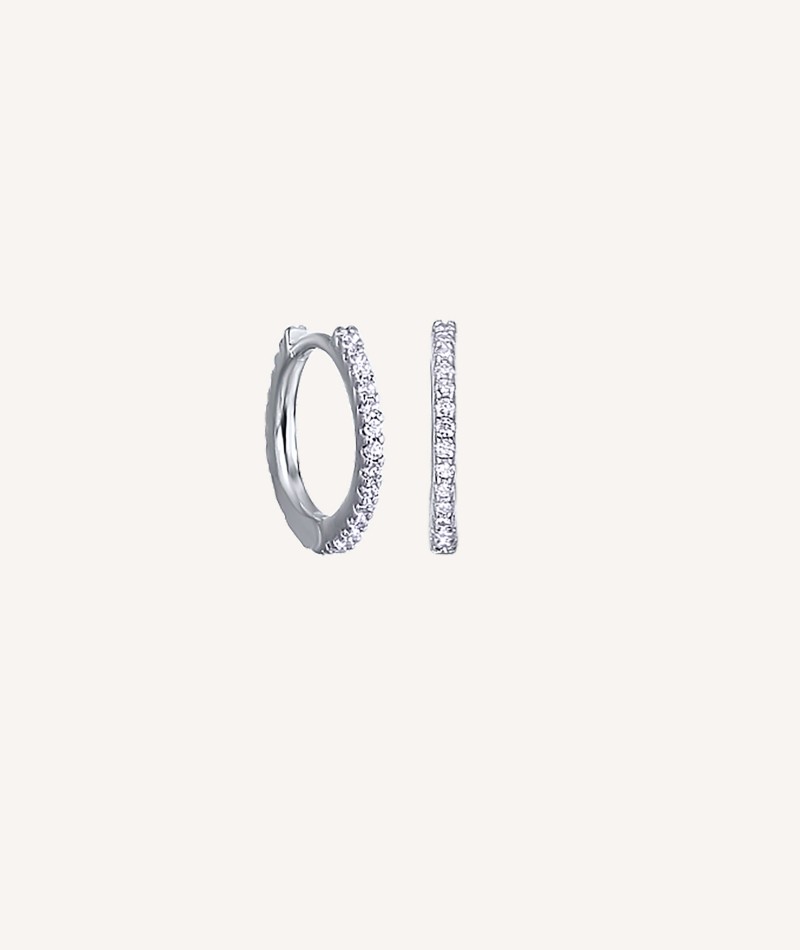 Earrings Hoop Zirconia