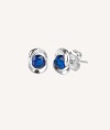 Earrings Blue Zirconia