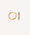 Earrings Hoop Zirconia Multicolor