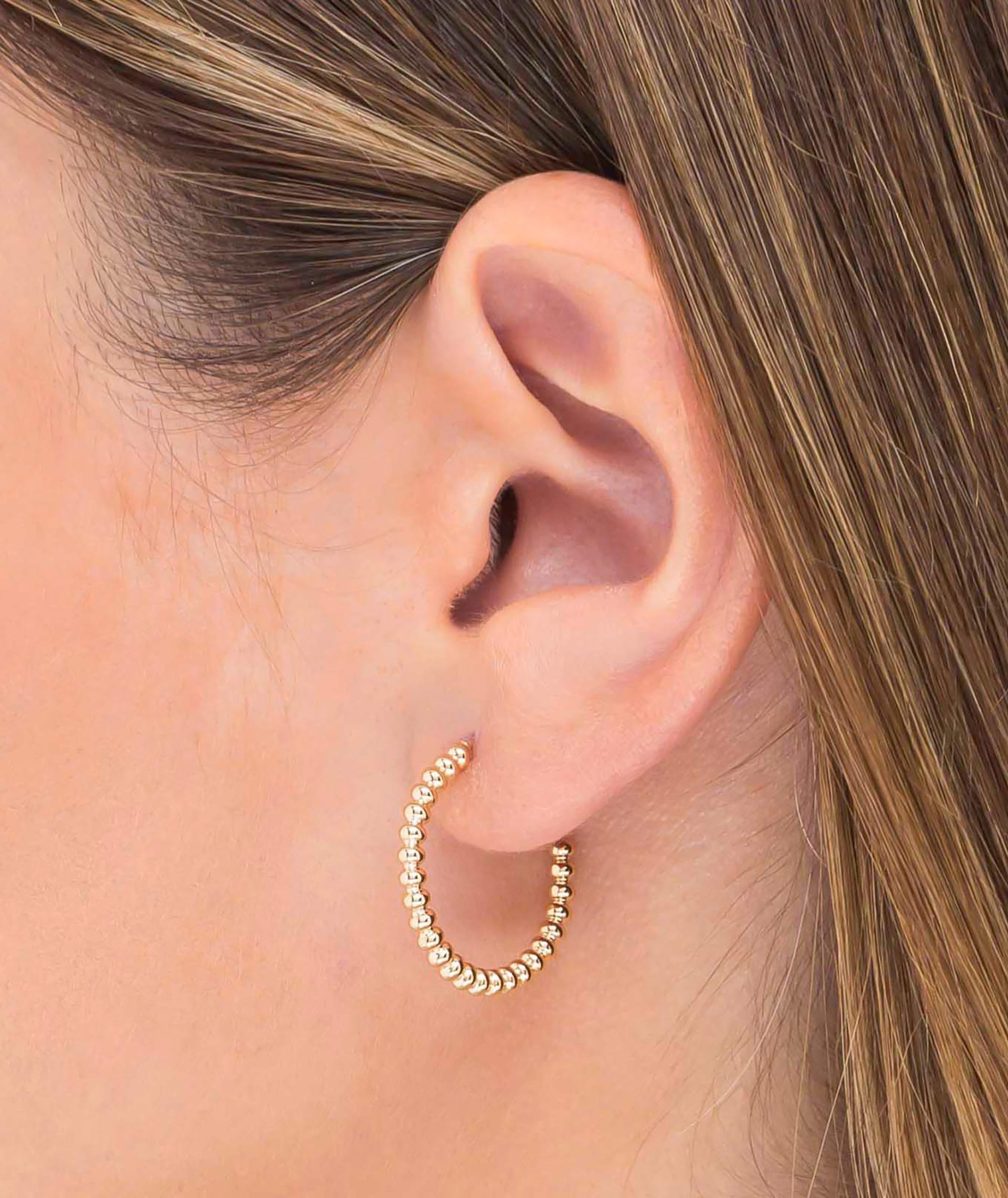 Earrings Hoop Balls