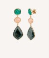 Earrings Long Multicolor stones