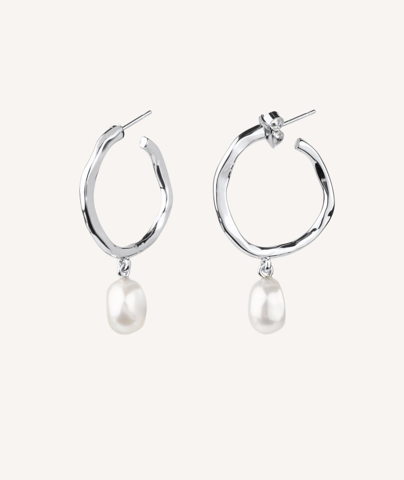 Earrings Hoop Pearl