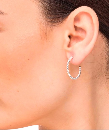 Earrings Hoop Ball