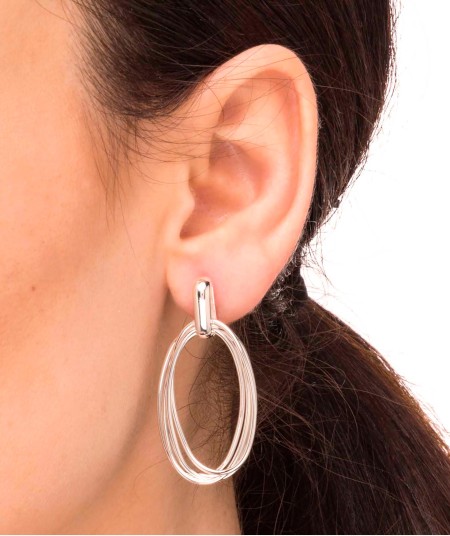 Earrings Long Multi Hoop