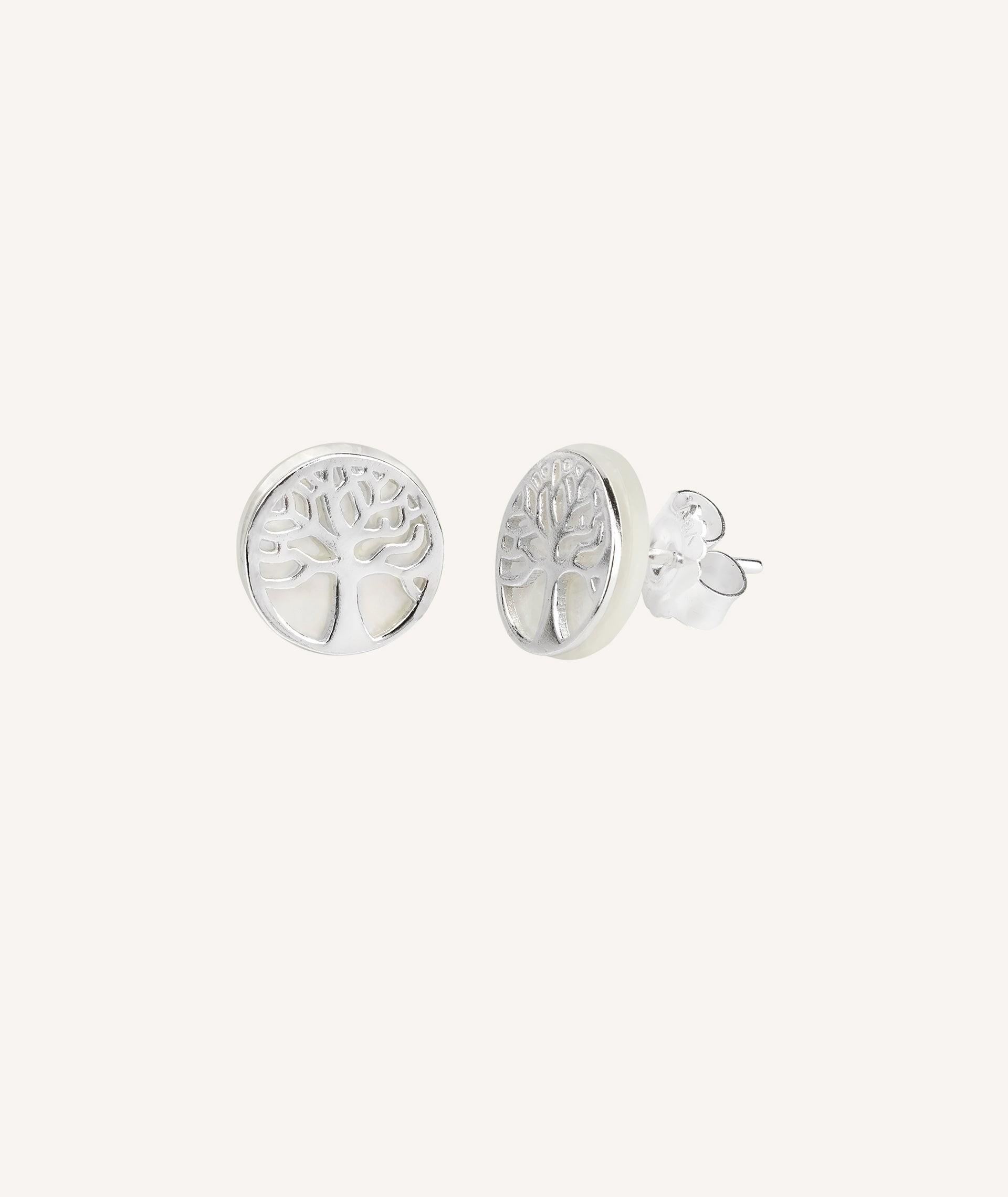 Earrings Mother of Pearl Tree