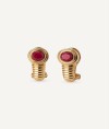 Earrings Manu with  Burgundy Agate