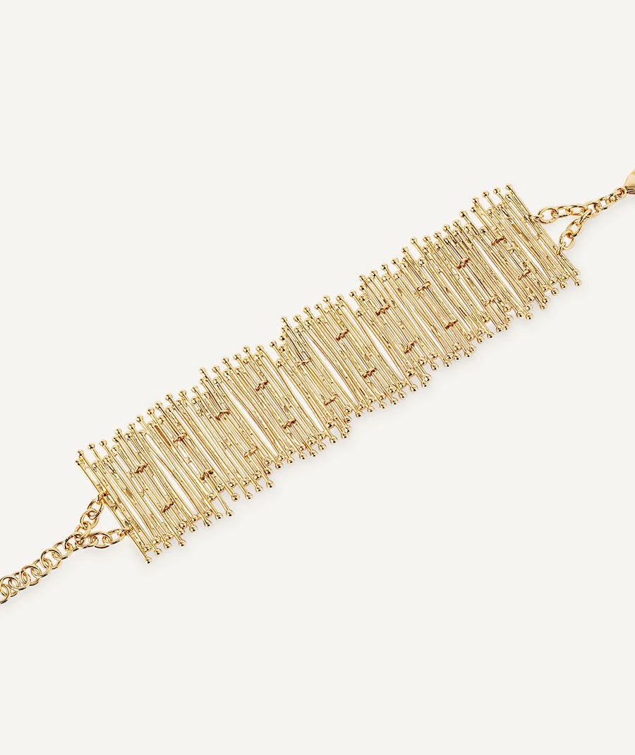 Bracelet Redosa collection Esenciales 18 Kt Gold Plated strips