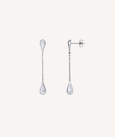 Earrings Drop Silver plated