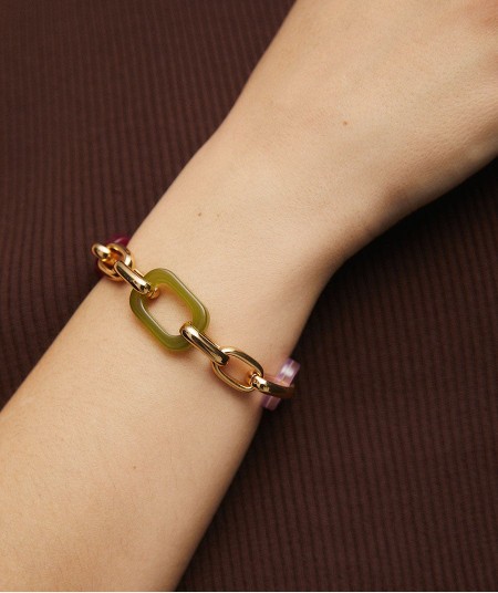 Multicolored acetate bracelet