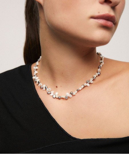 Necklace Bolero with cultured pearl