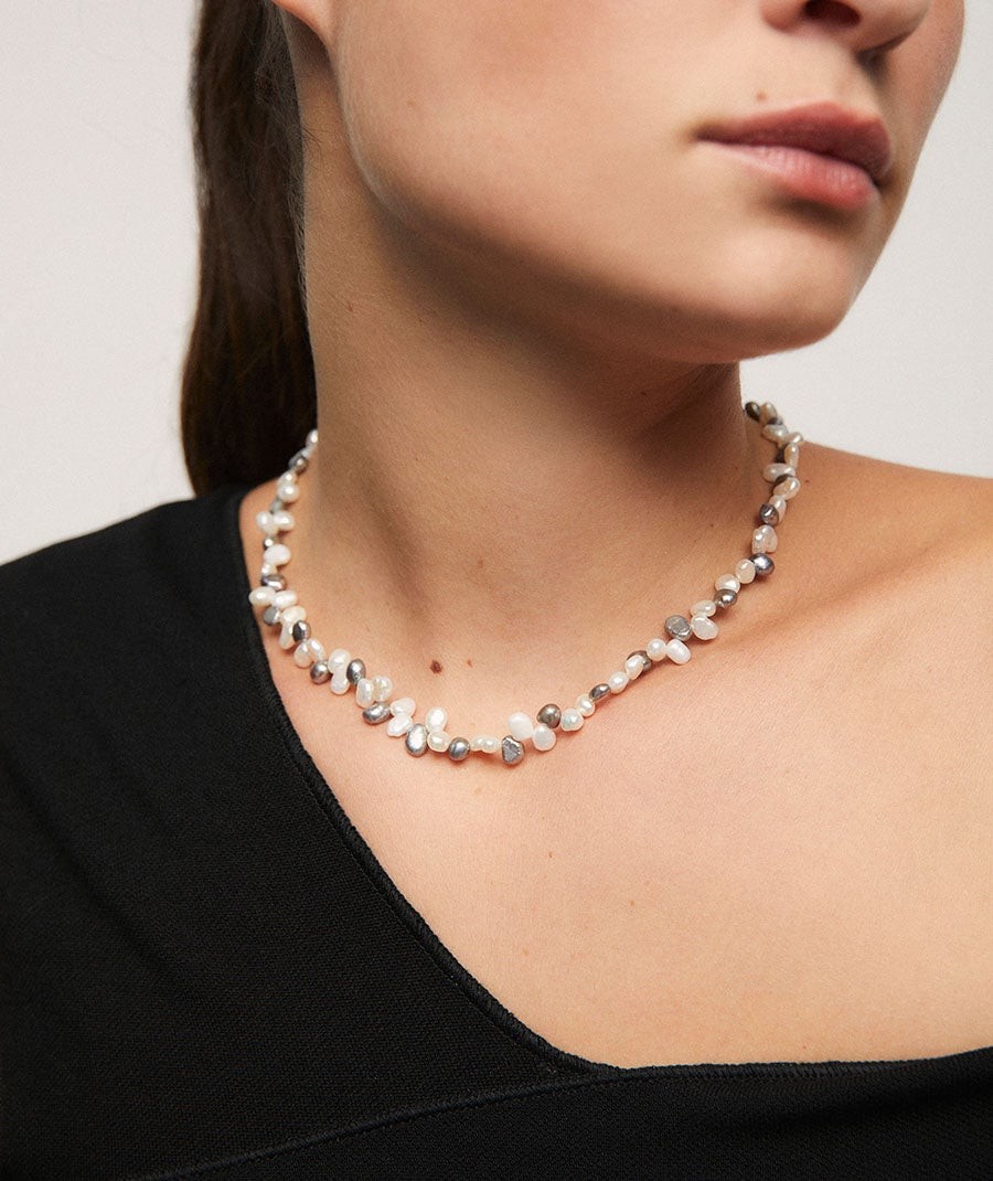 Necklace Bolero with cultured pearl