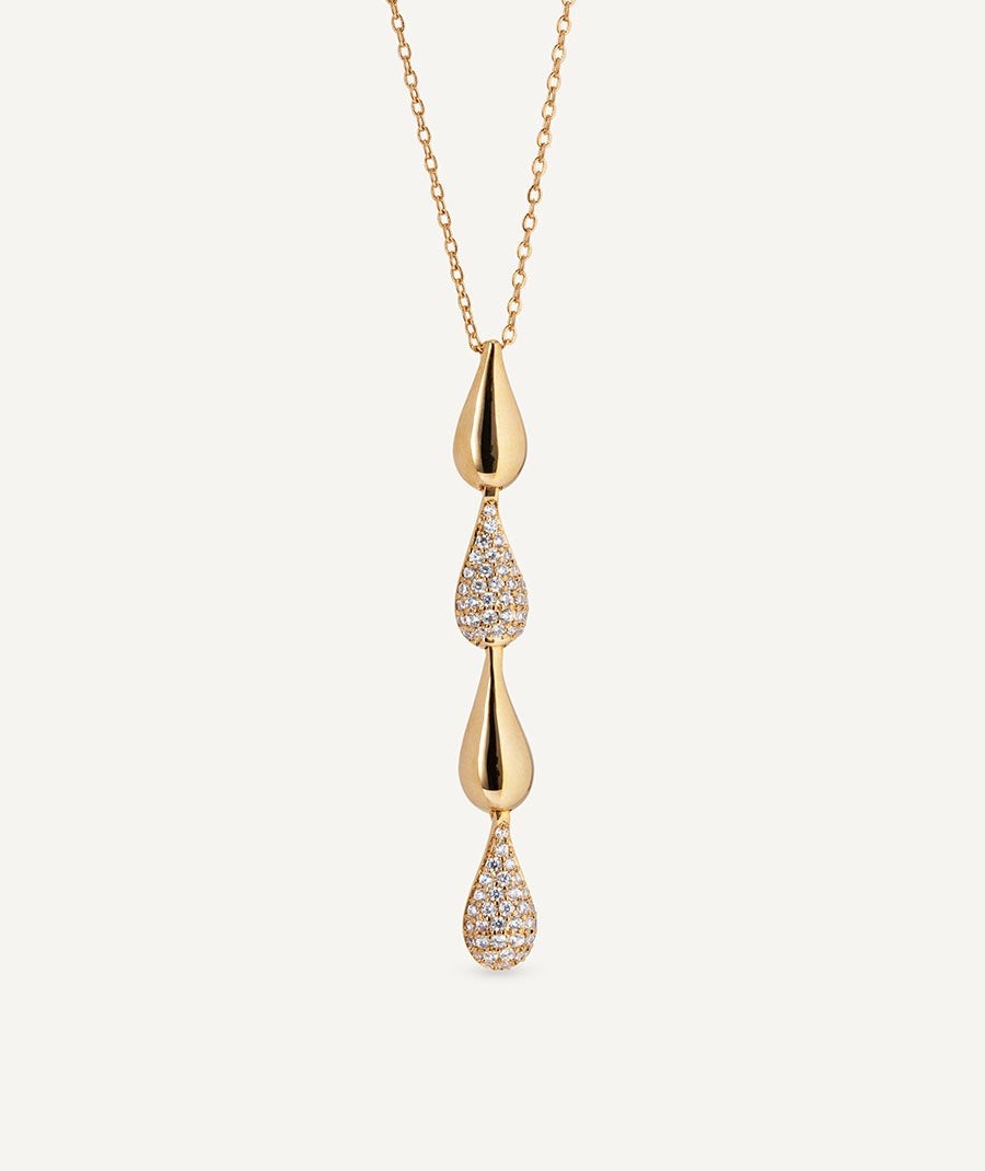 Pendant Cascade with zirconia