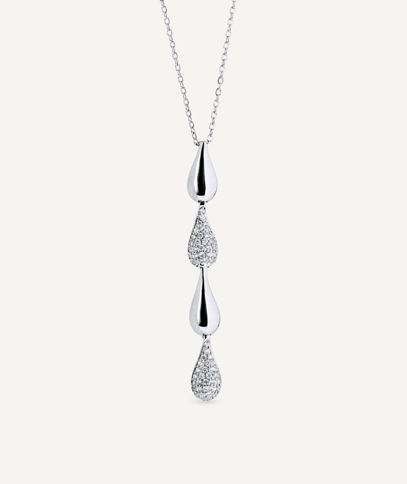 Pendant Cascade with zirconia