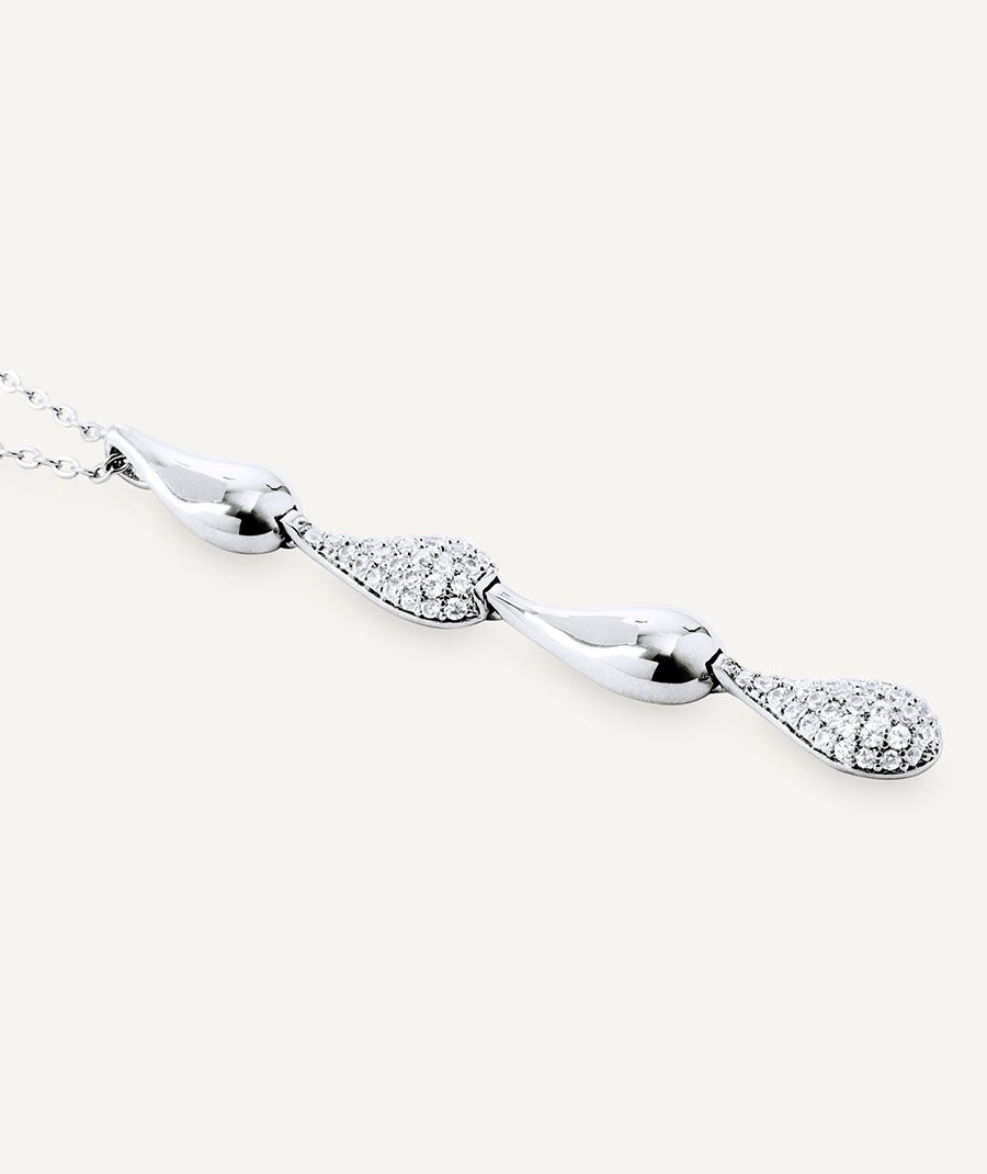 Pendant Cascade with zirconia